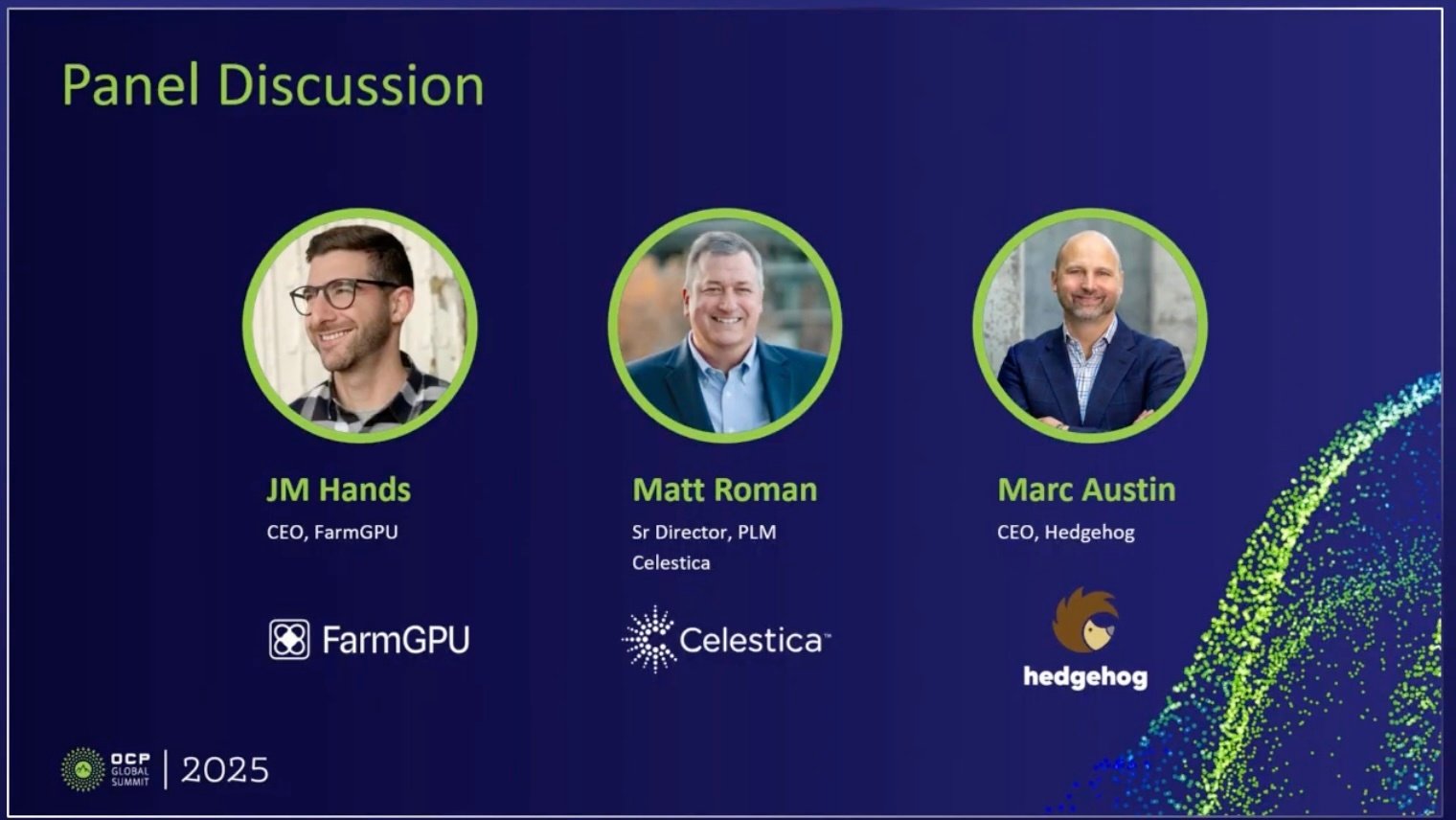 OCP hedgehog, farmgpu, celestica session