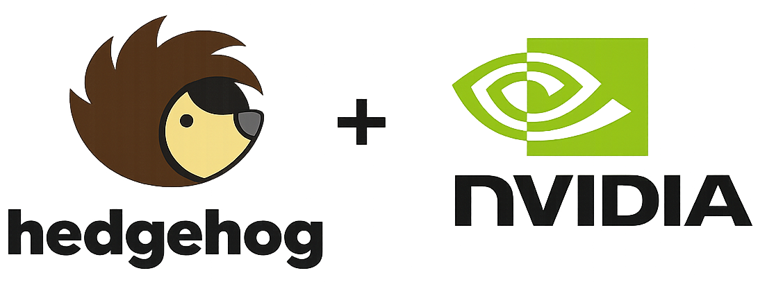 hedgehog + NVIDIA logo transparent